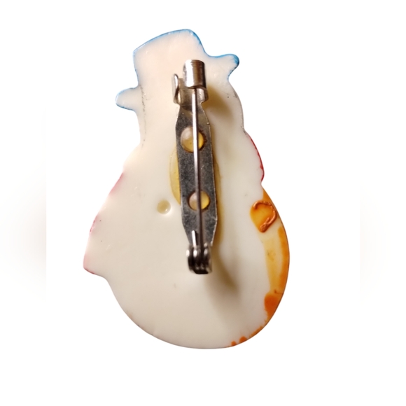 Snowman Brooch - Picture 3 of 4